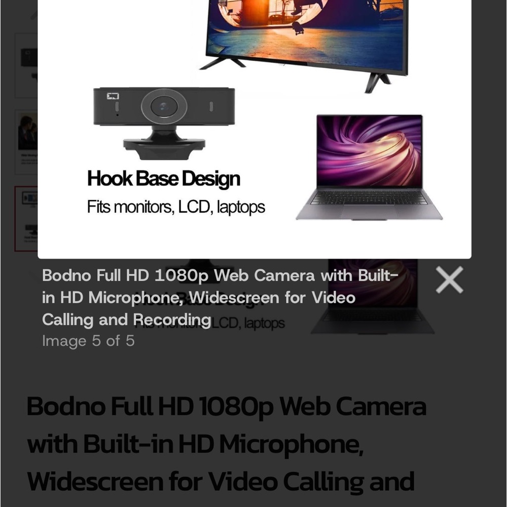 📷 Bodno Full HD Webcam 📷 - Picture 7 of 8